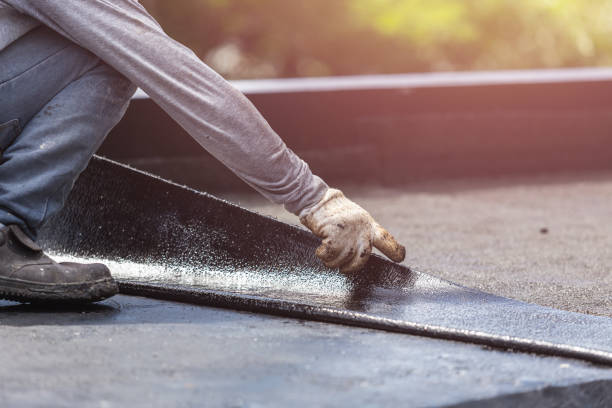 Professional Emergency Waterproofing technician working in Haworth, NJ